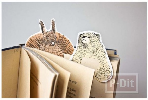 DIY : ที่คั่นหนังสือน่ารัก ๆ หลากหลายแบบให้คุณได้เลือกทำ - ประดิษฐ์ - ที่คั่นหนังสือใช้เอง - ใช้เวลาว่าง - กระดาษรูปสัตว์ - กรรไกร - คัตเตอร์