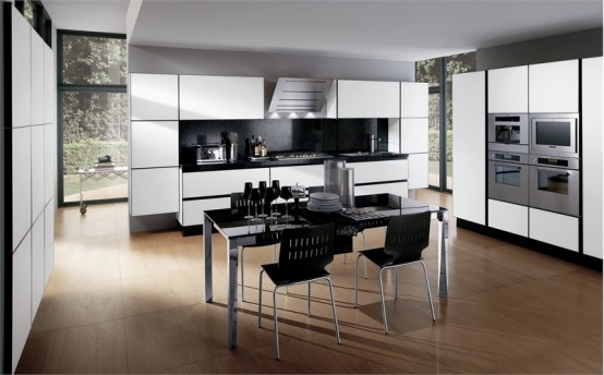 Inspirational Black And White Kitchen Designs - Kitchen