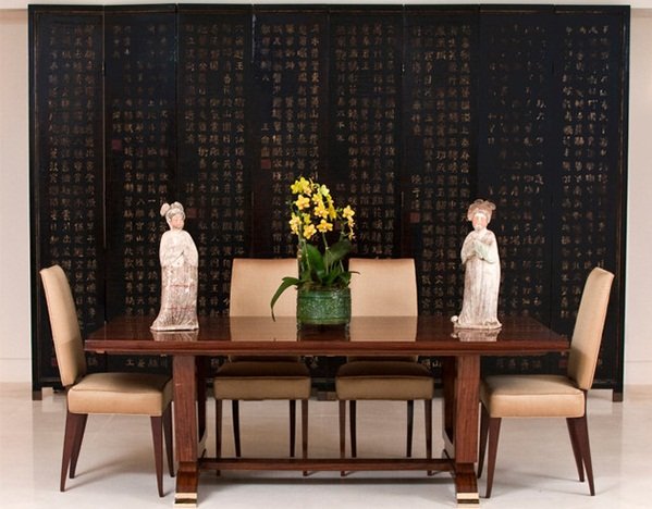 Calming Asian Themed Dining Room, Asian Dining Room Decoration