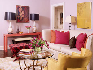 Warm your house with colorful walls and furnitures - Decoration