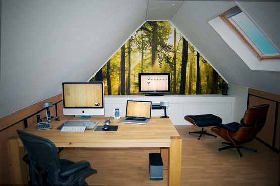 Cool Attic Home Office Designs - Ideas - Design - Home Office