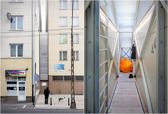 Super-Narrow "Keret House" In Warsaw, Poland - Keret House - Jakub Szczesny - Architecture - Design - Design News