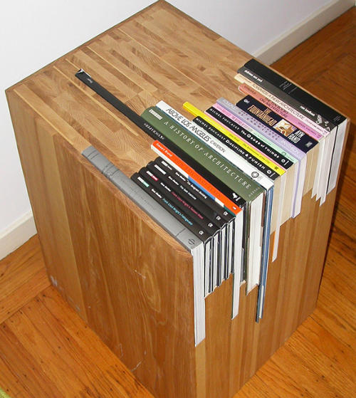 Custom Stacked Book Side Table Costs $1,800 But You Bring Your Own Books