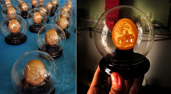 Incredible Lamps Carved from Eggshell by Vnarts [PHOTOS]