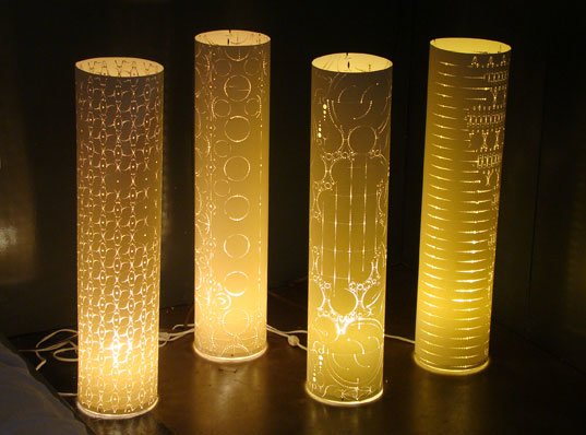 Laser-Cut Paper Lamps confers a neoclassic gaze to your place