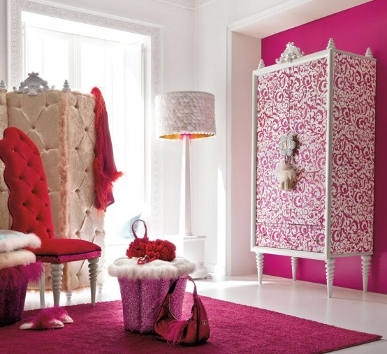 Charming and Opulent Pink Girls Room – Altamoda Girl - Design - Bedroom - Girl