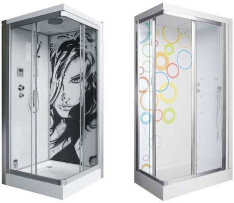 WOW Artistic Graphic Shower Panels Decoration by TEDA