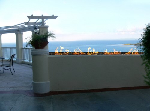 Seascape Outdoor Fireplace by Spark Fires