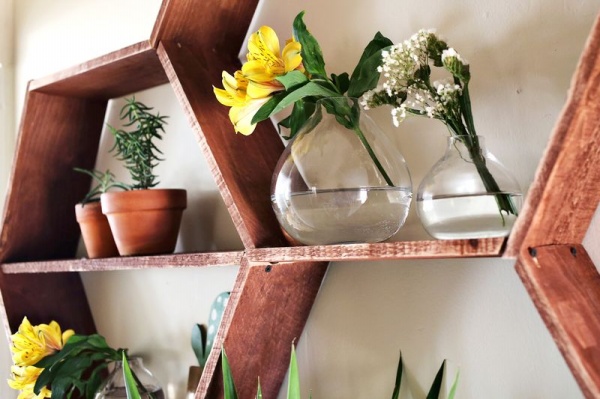 DIY: Kệ treo tường hình tổ ong độc đáo - Trang trí - Ý tưởng - Nội thất