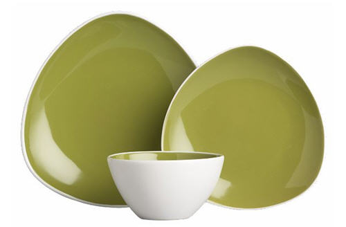 Petal green dinnerware - CB2 - Dinnerware