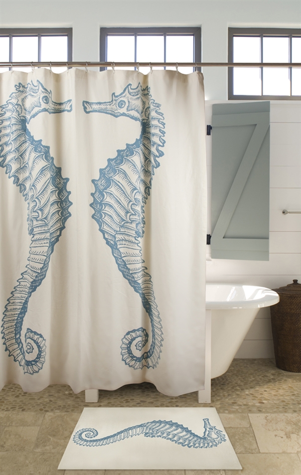 Breathtakingly Stylish Shower Curtains, Creative Bath At The Beach Shower Curtains