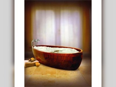 Relaxing Wooden Bathtub Designs [PHOTOS]