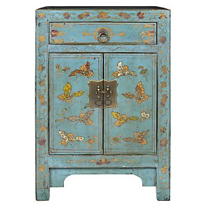 John Lewis Chinese Collection Shari Painted Cabinet, Blue - John Lewis - Cabinet