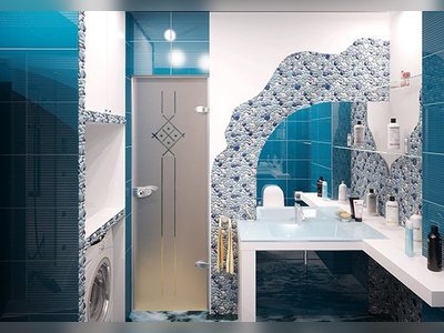Eye-catching Bathrooms with Creative Printed Walls