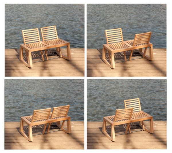 Ghế đôi bằng gỗ dành cho các cặp đôi - Chloe De La Chaise - Nội thất - Thiết kế