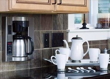 space saver coffee maker under cabinet mount