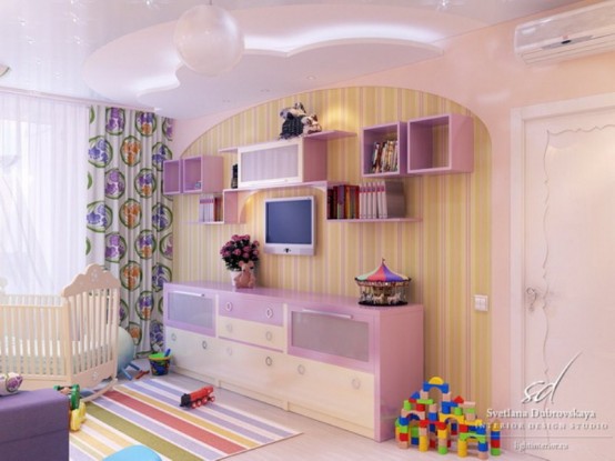 Romantic and Fascinating Girly Space by Svetlana Dubrovskaya - Interior Design - Apartment - Girl Room - Home Interior