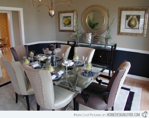 15 Lovely Glass Table Dining Rooms - โต๊ะทานอาหาร - ห้องครัว - โต๊ะกระจก - ออกแบบ - รับประทานอาหาร