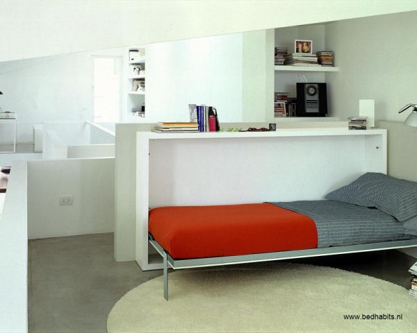 Amazing 3 in 1 Cabinet+Folding Bed+Table Designs by Bed Habits - Design - Interior Design - Cabinet - Dining Table - Folding Bed - Bed Habits Amsterdam - Furniture - Photo