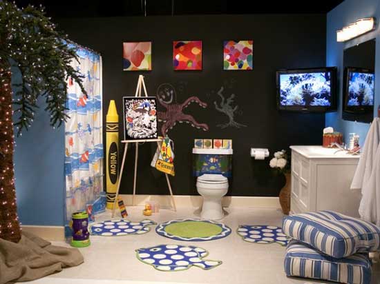 Funny Kids Bathroom Decorating Ideas - Bathroom - Interior Design - Design - Decoration - Ideas - Kids Bathroom