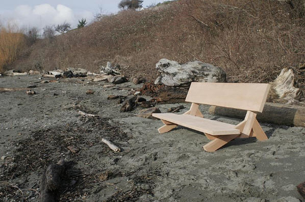 Aidan Olive Zen Outdoor Bench - Design Public - Chair - Furniture