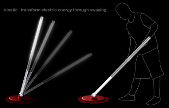 External lighting generates clean energy while you clean your house - lighting - Arthur Xin