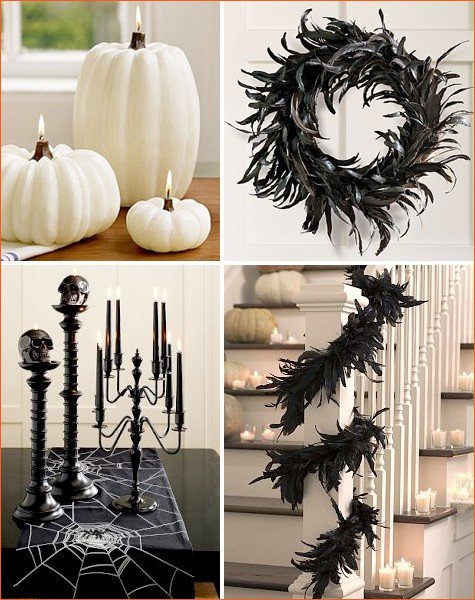 Extraordinary Black & White Decorating Ideas for Halloween