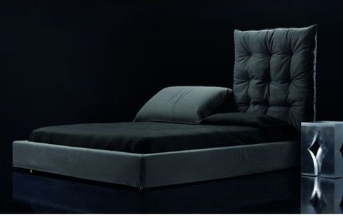 Contemporary Upholstered Bed by Giuseppe Vigano