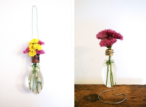 ของแต่งบ้านเก๋ๆ DIY แจกันดอกไม้สวย ด้วยหลอดแก้ว - ของแต่งบ้าน - DIY - งานประดิษฐ์ - แจกันดอกไม้ - แจกันจากหลอดแก้ว - รีไซเคิลหลอดแก้ว