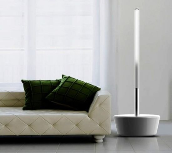 External lighting generates clean energy while you clean your house