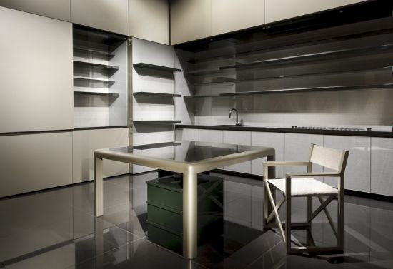 Giorgio Armani presents Calyx, the disappearing kitchen