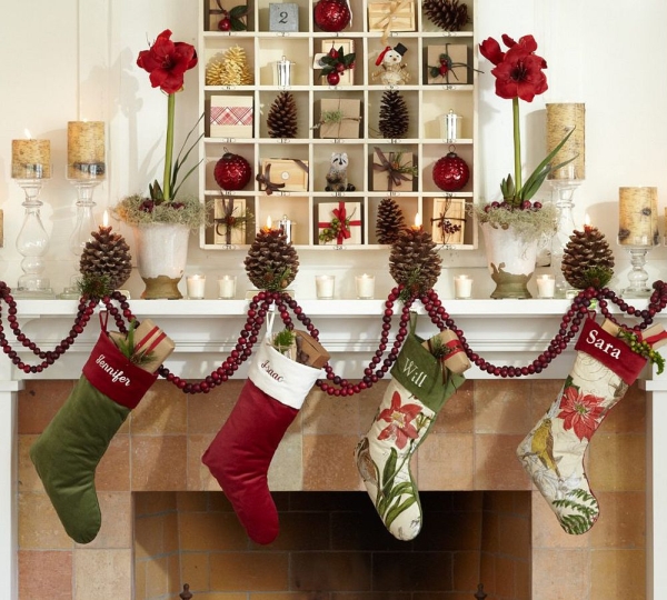 Trang trí noel bắt mắt cho không gian trên lò sưởi - Trang trí - Xu hướng - Lễ Giáng Sinh