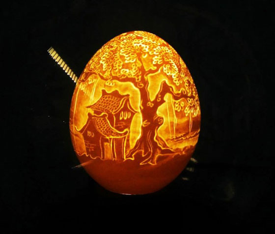 Incredible Lamps Carved from Eggshell by Vietnamese Artist Vnarts - Lamp - Lighting - Design - Vnarts