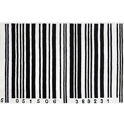 Barcode Rugs, Black / White - John Lewis - Rug