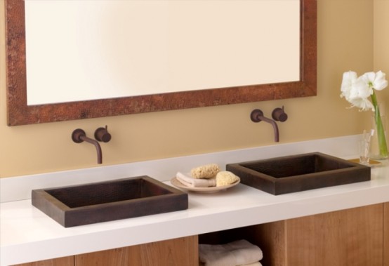 A Sink Made Of Leather - Sink - Leather - Copper