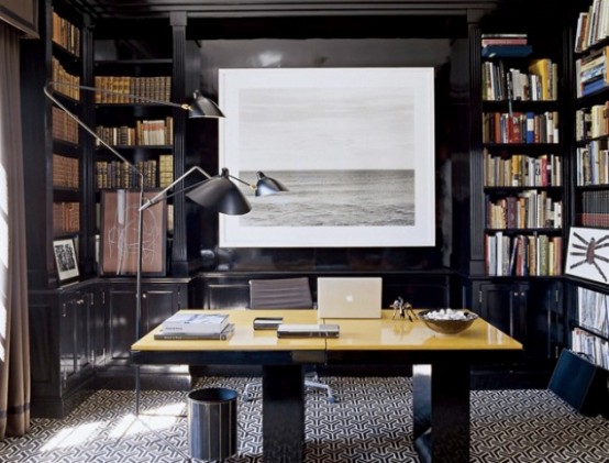 Dramatic Masculine Home Office Design Ideas For Men - Ideas - Design - Home Office