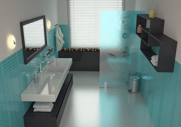 Calming & Cool Turquoise Bathroom Design Ideas [PHOTOS]