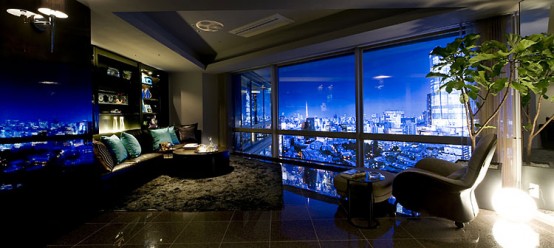 Lavish, Hi-End Apartment Views of the Tokyo Night - Dream Home - Ideas - Furniture - Design - Decoration - Interior Design - Tokyo - Japan