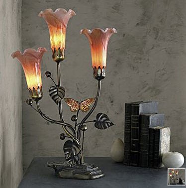 Closeout! Dale Tiffany® Butterfly Lily Accent Lamp