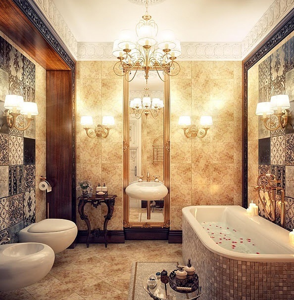 Luxurious Bathroom Designs With Classic, Classic Bathroom Designs