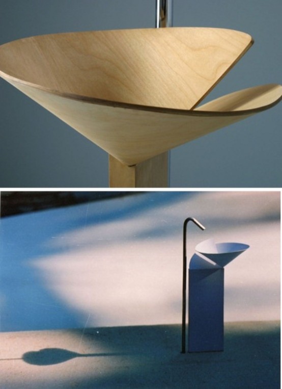 Aqua Vita - Washbasin with Wood - Aqua Vita