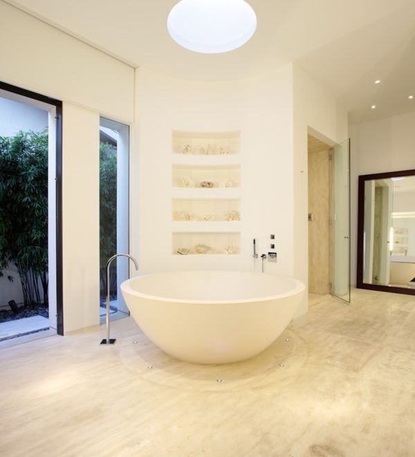 Elegant, Stunning Round Bathtub Design Ideas - Bathtub - Interior Design - Design - Bathroom - Design Trend