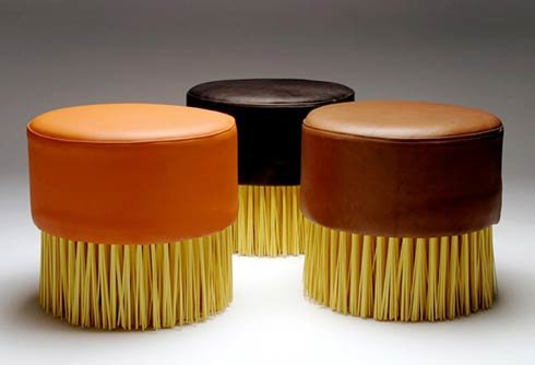 Brush Table and Stools by Jason Taylor