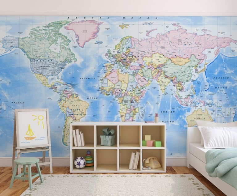 Trending: Gorgeous Map Walls And Murals