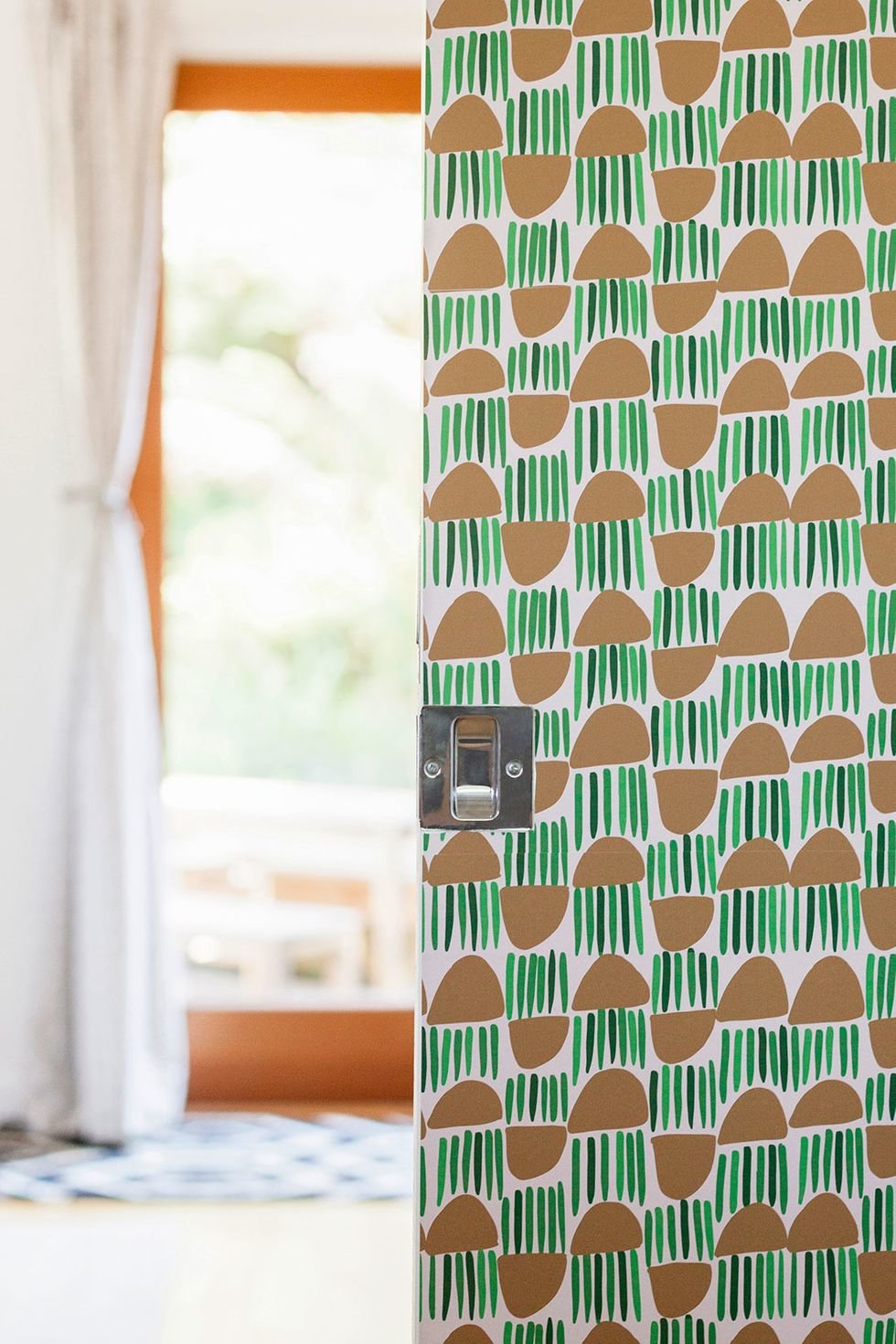 Make It Over: Pocket Doors with a Wallpaper Pattern Pop