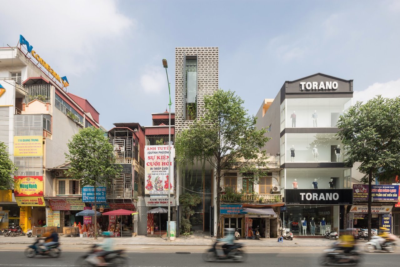 A Towering Tree Grows at the Heart of This Super Skinny Hanoi Home