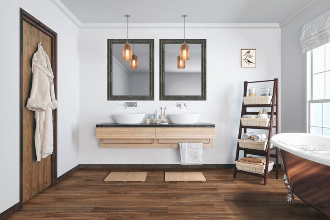 8 Inspiring Bathroom Decoration Ideas With Wooden Floor That More Cool