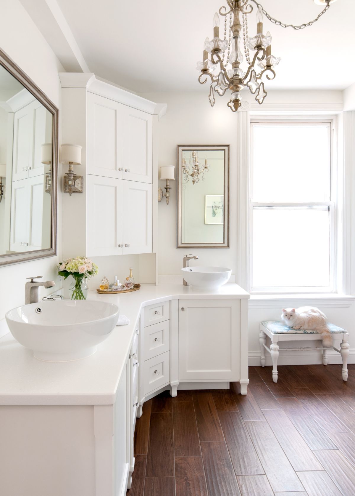 20 Inspirational Corner Bathroom, Corner Vanity With Sink And Mirror