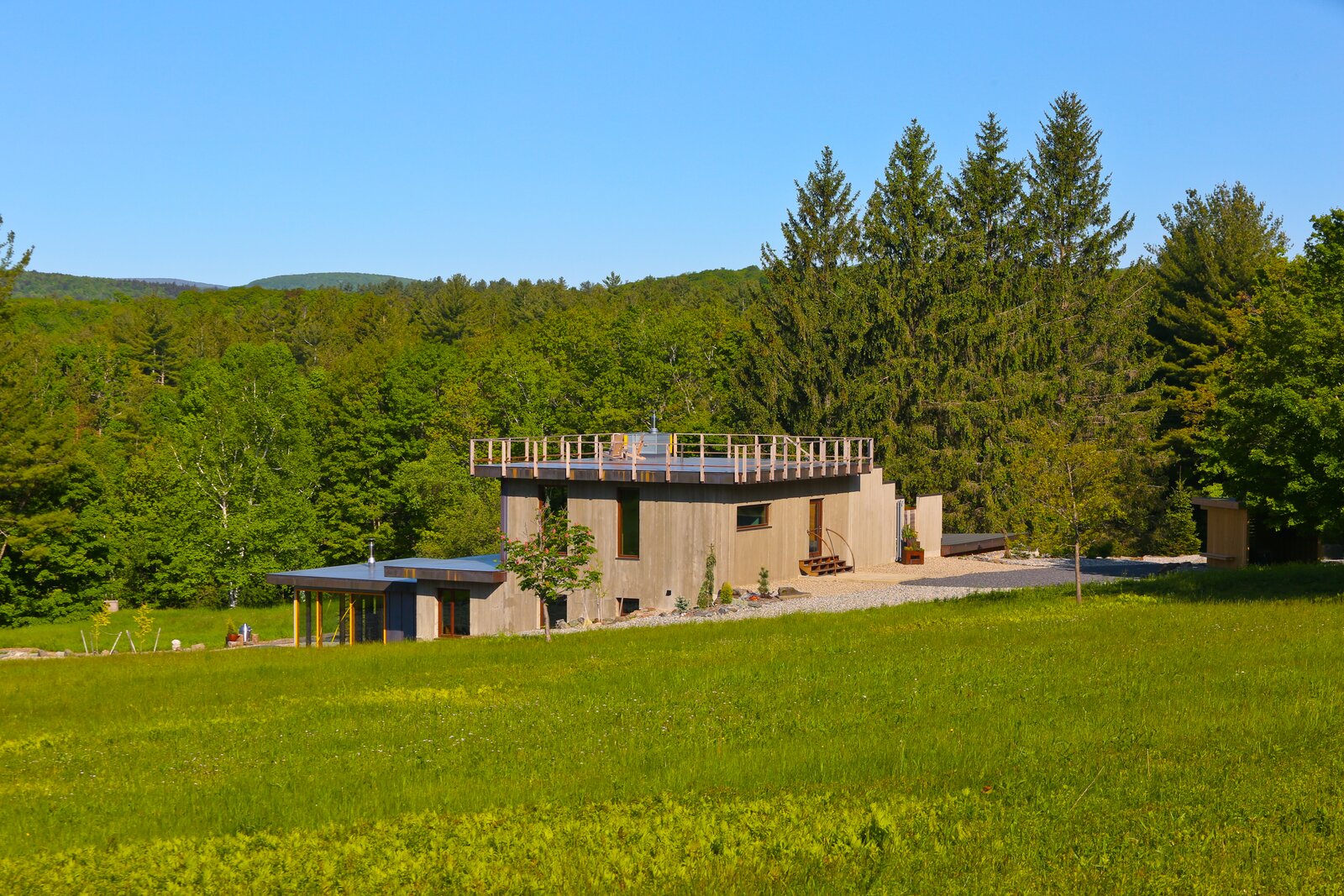 A Secluded, Industrial-Style Home in the Berkshires