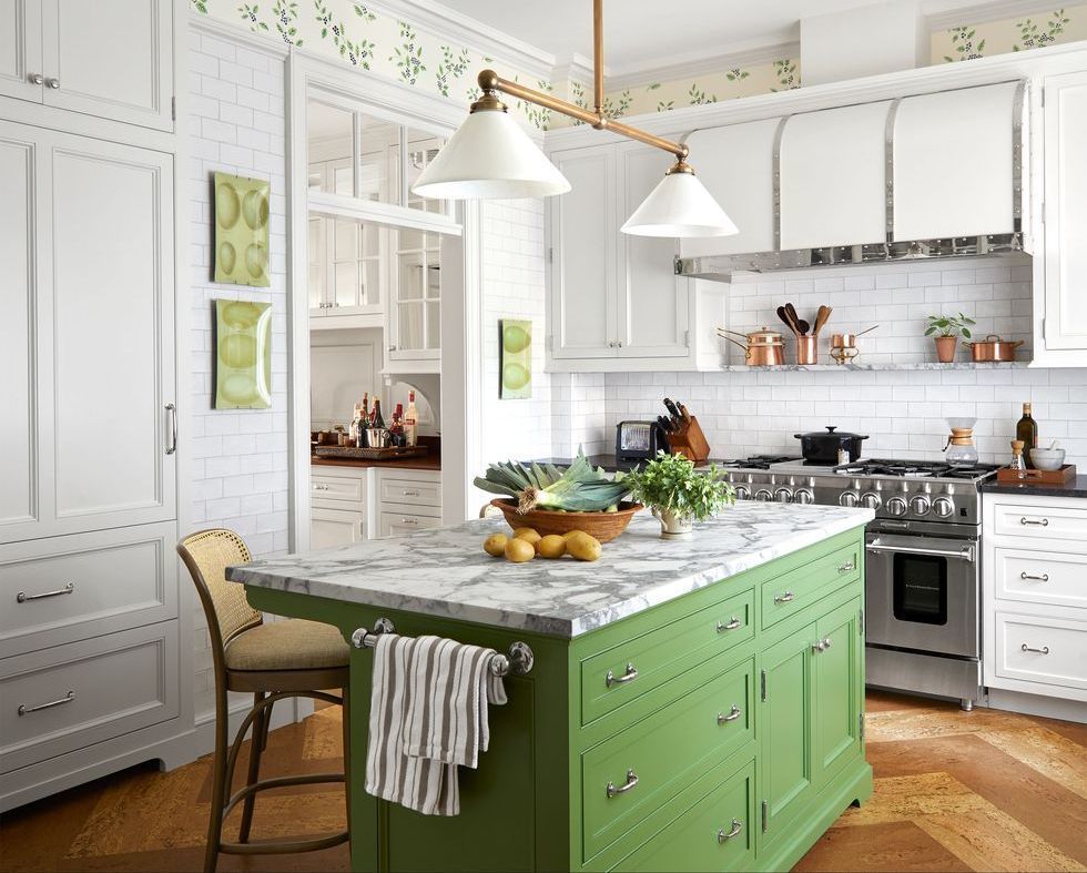 modern kitchen light over table